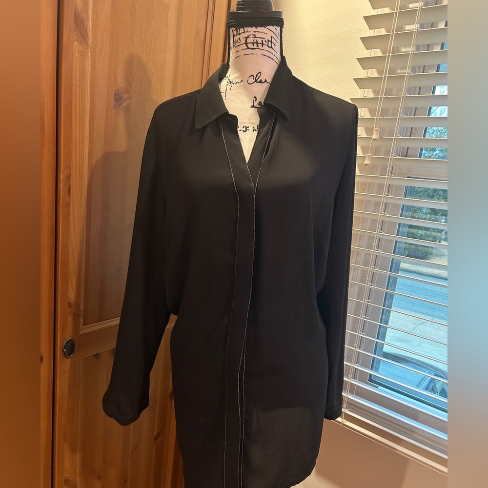 CJ Banks Black Blouse